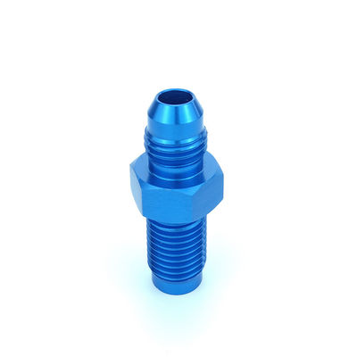 Customized Blue Powder Coating Machining Threaded Connection Sleeve in High Demand